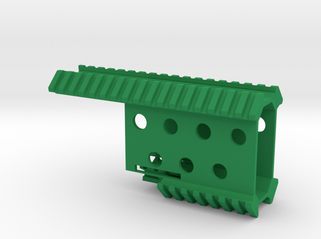 Vik Pistol Quad Rail in Green Processed Versatile Plastic
