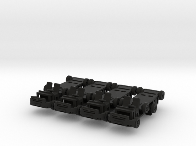 1-160 8x Ford Transit CHASSIS in Black Natural Versatile Plastic