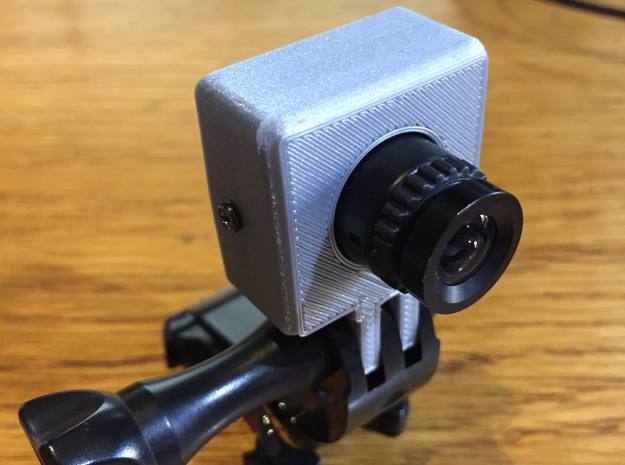 Fatshark 700TVL Camera GoPro Mount in White Natural Versatile Plastic