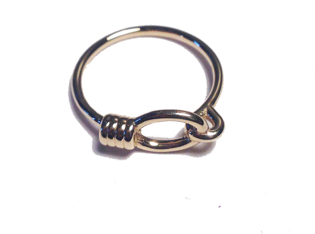 Rope Chain Ring - Sz. 7 in 14K Yellow Gold
