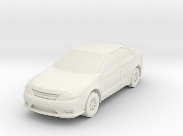 Car At N Scale in White Natural Versatile Plastic