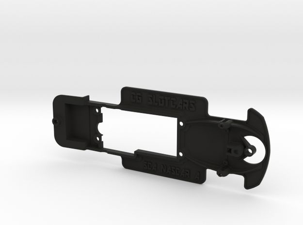Scalextric StockCar Chassis - 2 Hole mounting in Black Natural Versatile Plastic