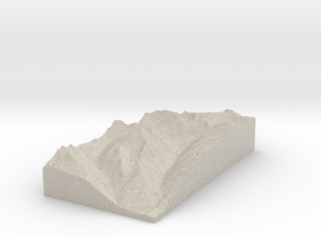 Model of Piz Sagliains in Natural Sandstone