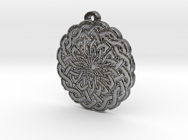 Celtic Knot Circle 2 Medallion Pendant