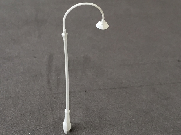 Four single station lights (HO scale) in Smooth Fine Detail Plastic