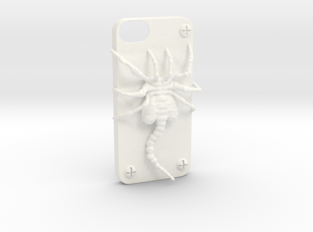 Iphone 5 Casehugger   in White Processed Versatile Plastic