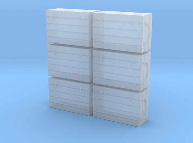 HO 6 Fish Crates in Smooth Fine Detail Plastic