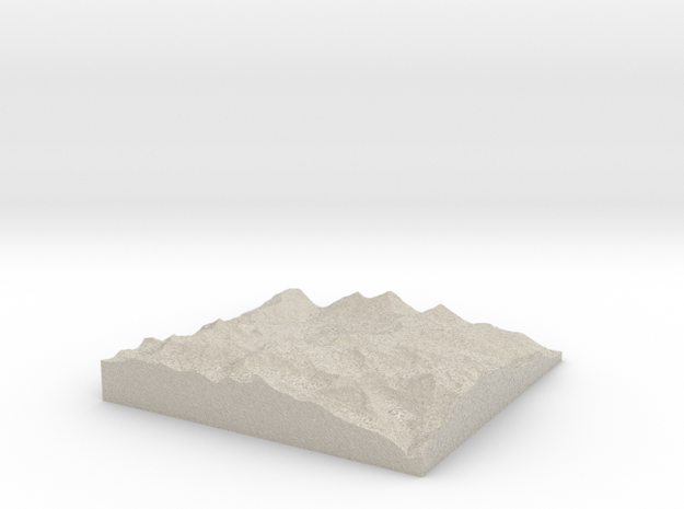 Model of Schafniese in Natural Sandstone
