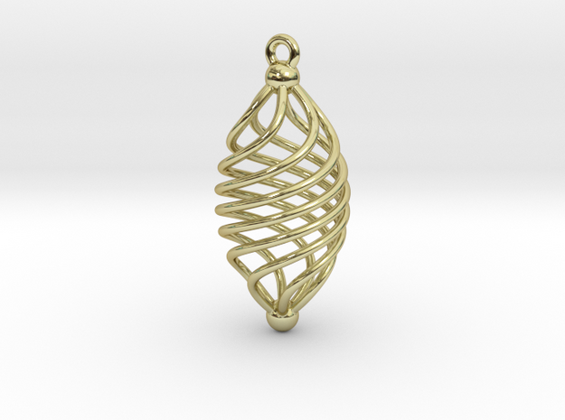 EARRING TWISTED in 18k Gold Plated Brass