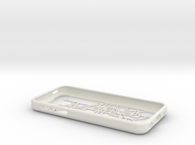 Barcelona Metro map iPhone 5c case in White Natural Versatile Plastic
