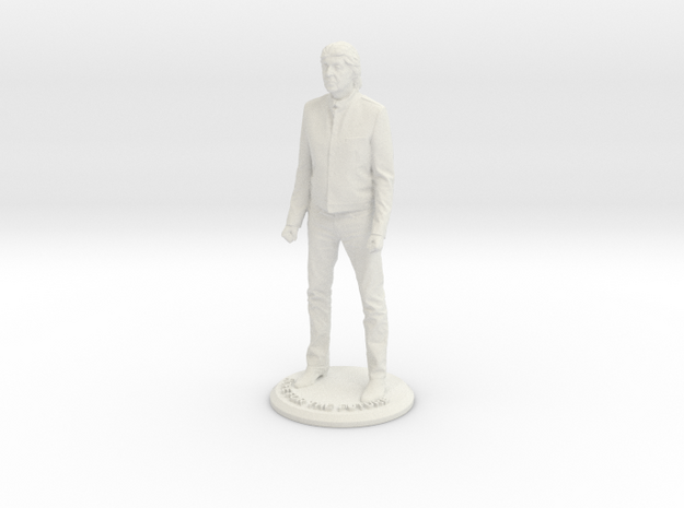 Paul McCartney 3D Figure in White Natural Versatile Plastic