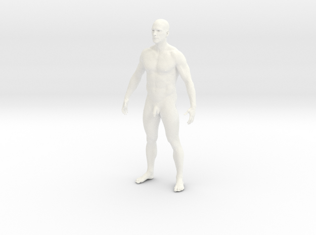 Man body in White Processed Versatile Plastic