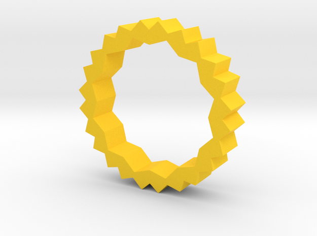 Angles in Yellow Processed Versatile Plastic