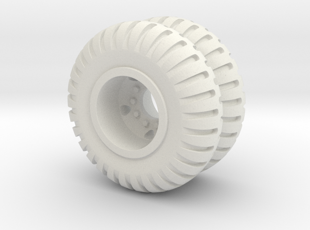 Maxi Carrier Wheel 6X in White Natural Versatile Plastic