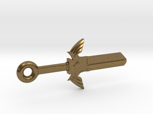 Zelda Master Sword House Key Blank - SC1/68 in Natural Bronze