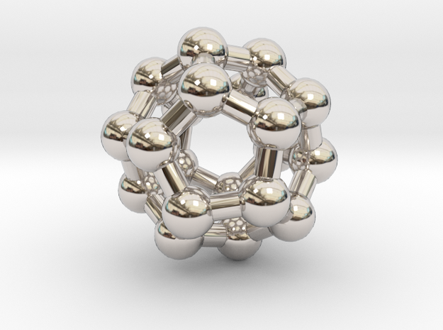 Fullerene C20 in Rhodium Plated Brass