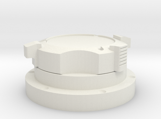 Apollo Scaled GasConnector (Left) for Revell Man o in White Natural Versatile Plastic