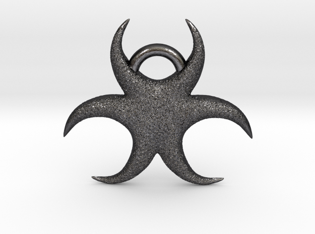 Zora Pendant  in Polished and Bronzed Black Steel