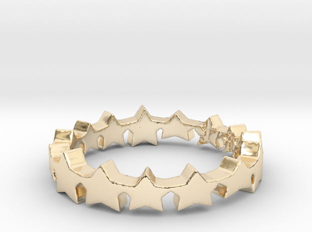 The Stars Shine Brighter | Size 7 in 14k Gold Plated Brass