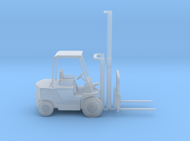 TT Scale Forklift With Positionable  Mast 1:120 in Tan Fine Detail Plastic