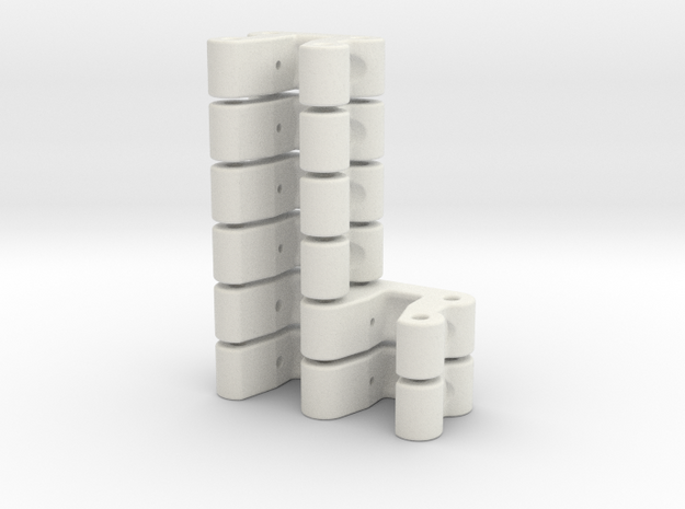 Kugelkopfhalterung LOSI MRC, Set: 2x Doppelt, 4x E in White Natural Versatile Plastic
