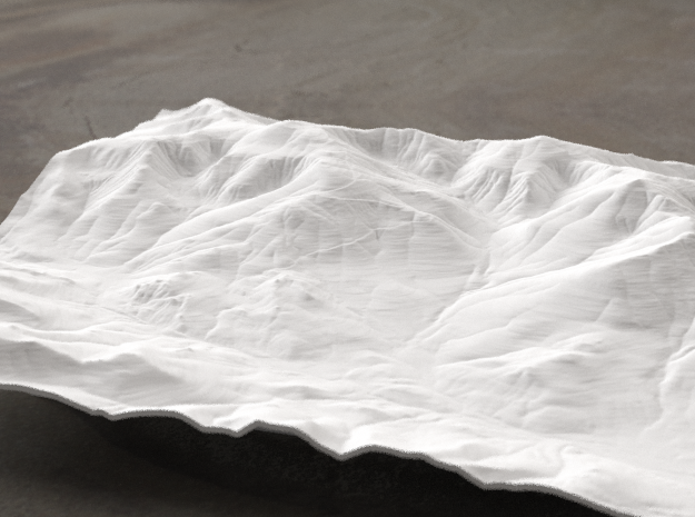8'' Mt. Washington, NH, USA in White Natural Versatile Plastic