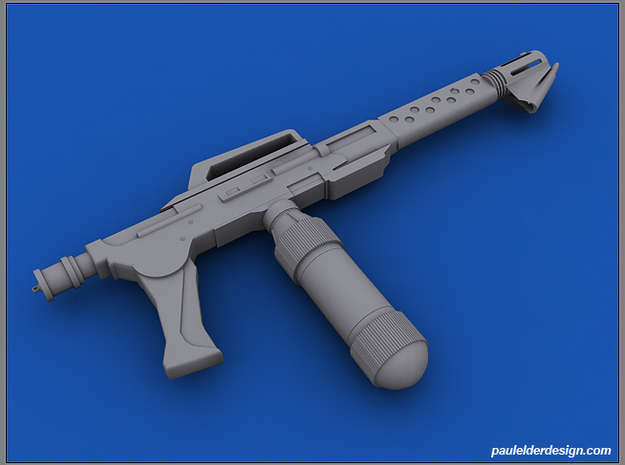 1/10 Scale M240 Flamethrower in Tan Fine Detail Plastic