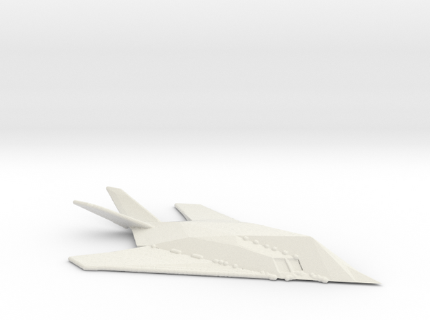 F117 Nighthawk in White Natural Versatile Plastic