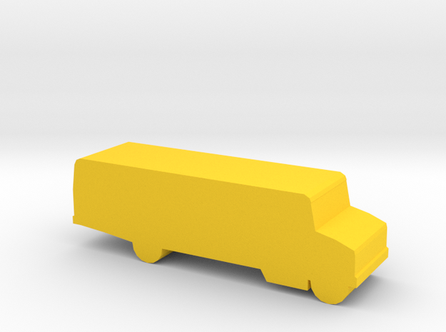 Game Piece, School Bus in Yellow Processed Versatile Plastic