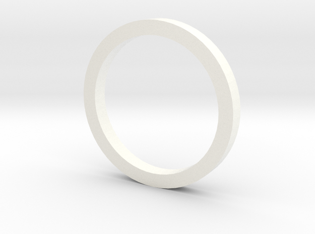 VSR/Bar-10 Cylinder Centering Ring in White Processed Versatile Plastic