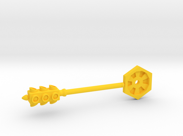 Lights Out - 5mm Traffic Light/Club Weapon  in Yellow Processed Versatile Plastic