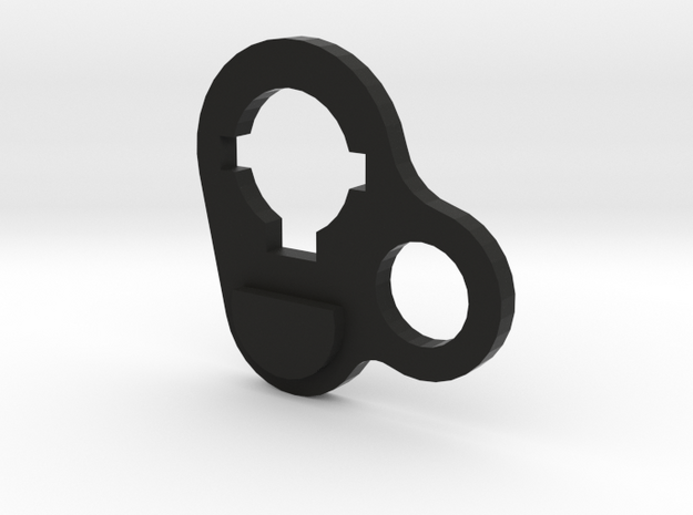 M4 stock ring - single point sling - Airsoft in Black Natural Versatile Plastic