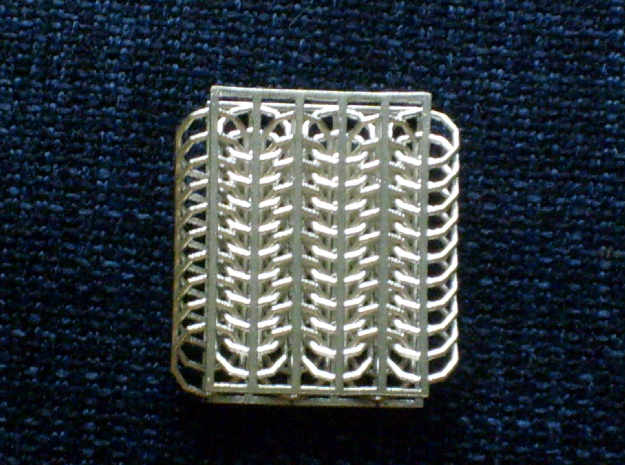 European 8 in 1 Chainmail Sample in Natural Silver