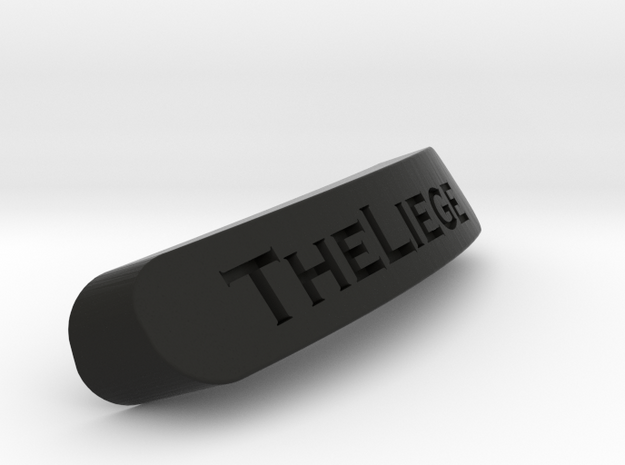 TheLiege Nameplate for Steelseries Rival in Black Natural Versatile Plastic