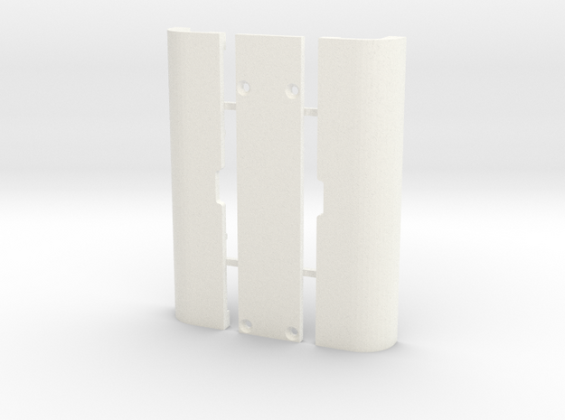 SX Mini Dual Doors in White Processed Versatile Plastic