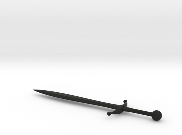 Sword 020 B in Black Natural Versatile Plastic