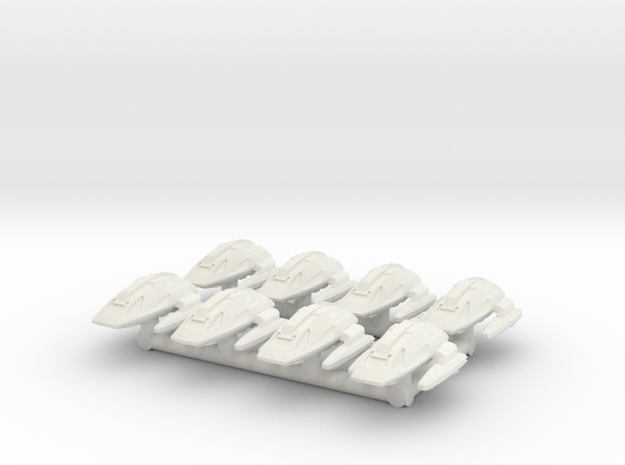 1/1000 Scale Scampers "Wave Riders" Pack in White Natural Versatile Plastic