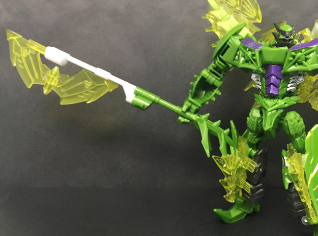 TF4: AOE Warrior Of Growl (pole) for deluxe Snarl in Green Processed Versatile Plastic
