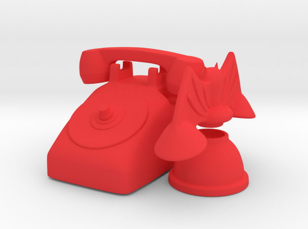 bat phone set in Red Processed Versatile Plastic