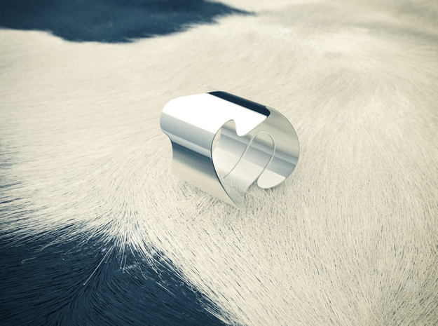 The Cow (ø internal 19,4mm) in Polished Silver