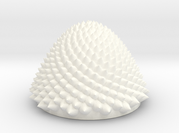 Fibonacci Lamp in White Processed Versatile Plastic