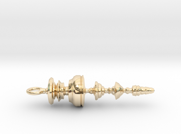 "There's No Place Like Home" Wizard of Oz Waveform in 14k Gold Plated Brass