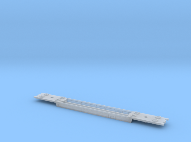 RailJet Wagenboden v1 TT 1:120  in Smooth Fine Detail Plastic