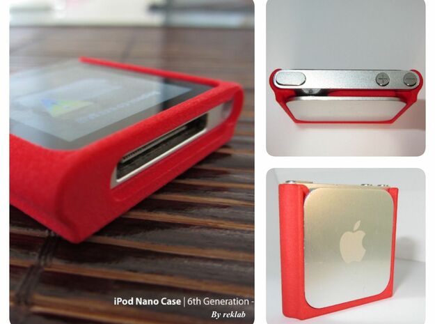 iPod Nano 6th gen. | Case in Red Processed Versatile Plastic
