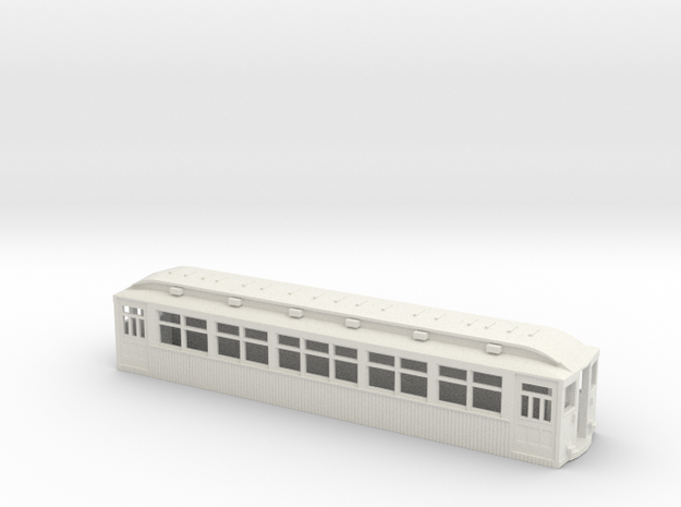 CTA/CRT 1789-1808 Series Wood Rapid Transit Car in White Natural Versatile Plastic