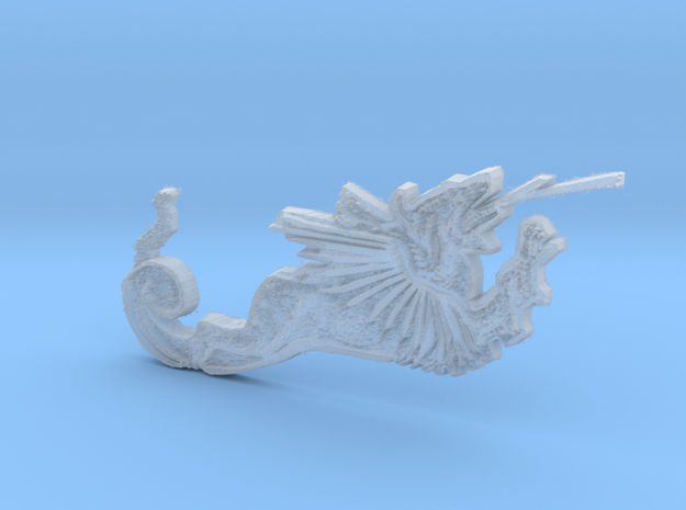 Medieval Dragon - left part of St George in Tan Fine Detail Plastic