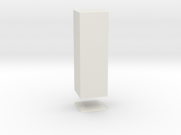 Columna Laterata Quadrangula Solida in White Natural Versatile Plastic