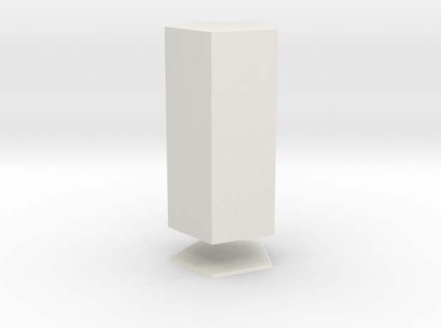Columna Laterata Pentagona Solida in White Natural Versatile Plastic