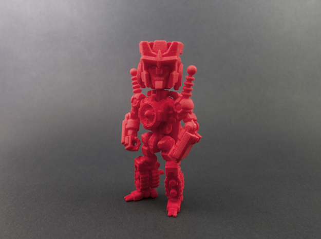 Minibot "Chaise" in Red Processed Versatile Plastic