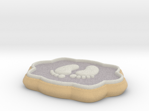Baby Shower Decorations - Baby Footprints in Full Color Sandstone